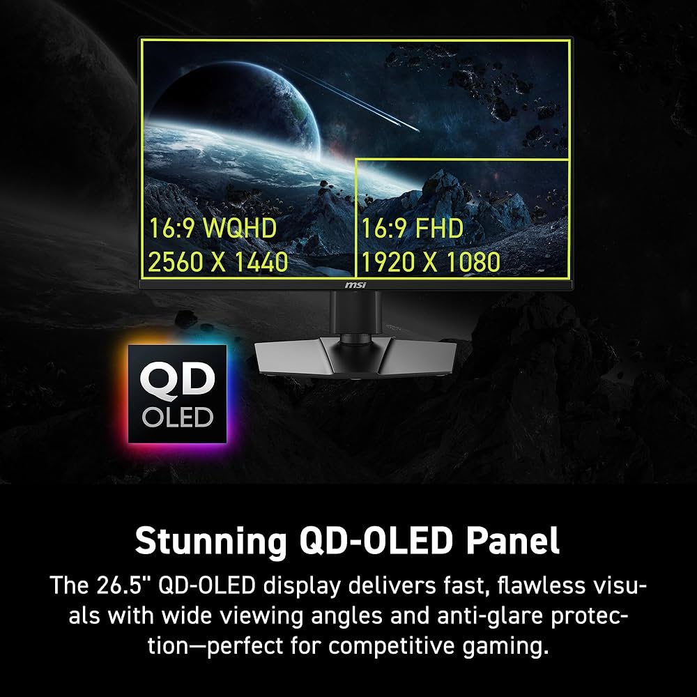 Amazon.com: msi MAG 272QP QD-OLED X24 27-inch 2560 x 1440 (QHD