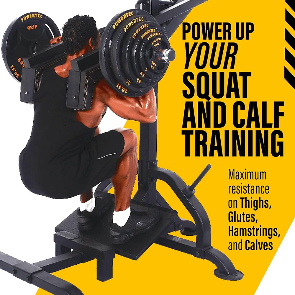 Amazon | Powertec Fitness Levergym ふくらはぎ上げ/スクワットマシン