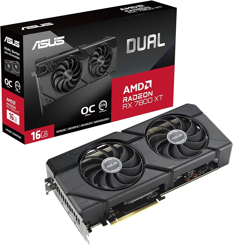 Amazon | ASUS Dual Radeon RX 7800 XT OC Edition 16GB GDDR6 (AMD