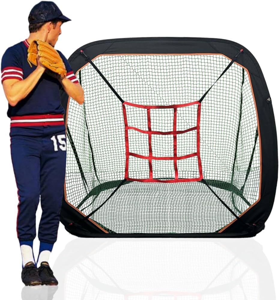 Amazon | 野球ネット 折りたたみ 練習用 1.5x1.5m 室内屋外