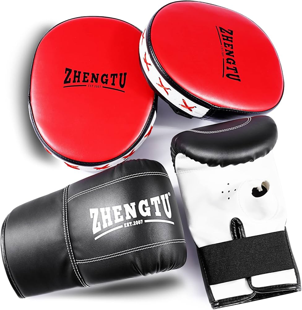 Amazon.co.jp: [ZHENGTU] ボクシング グローブ ミット セット 付き