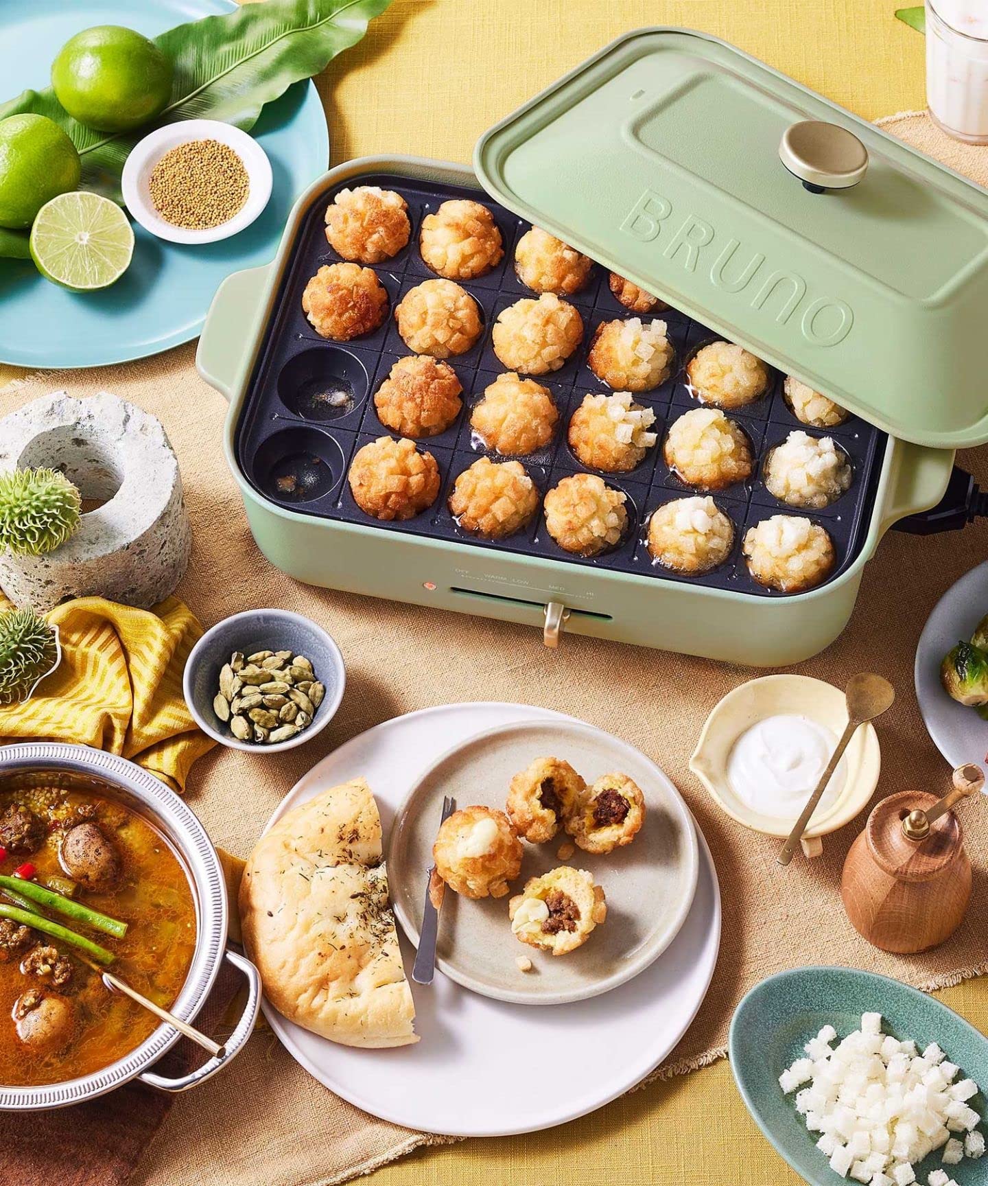 Amazon | BRUNO ブルーノ コンパクトホットプレート プレート2種