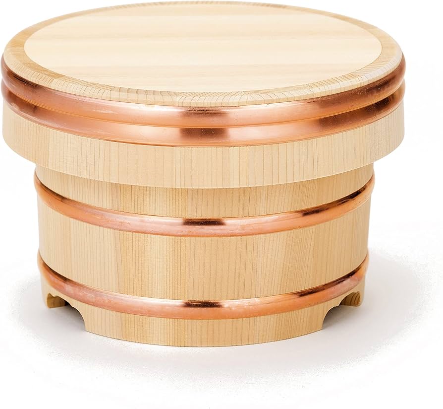 Amazon｜木曽さわら おひつ 木製おひつ 江戸びつ (3合)｜おひつ