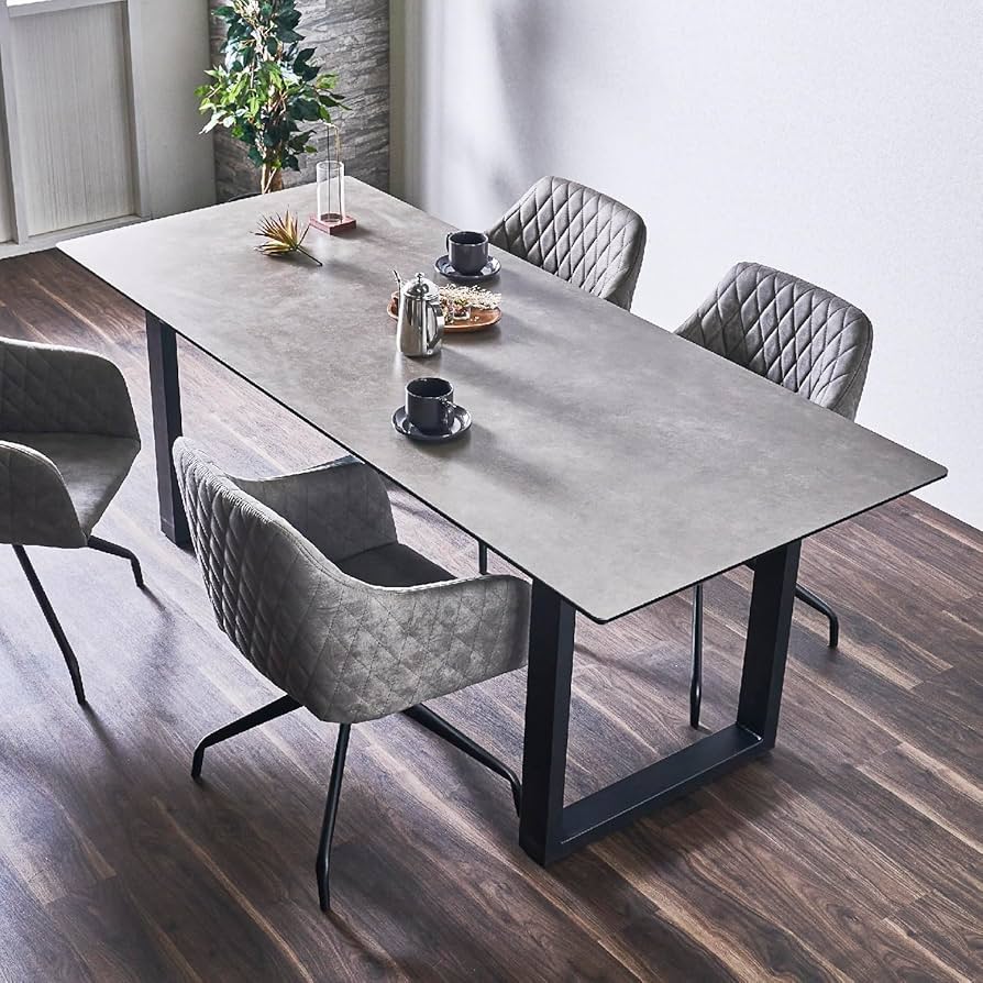 Amazon｜大川家具サンセー ダイニングテーブル 200cm 4人用 6人用