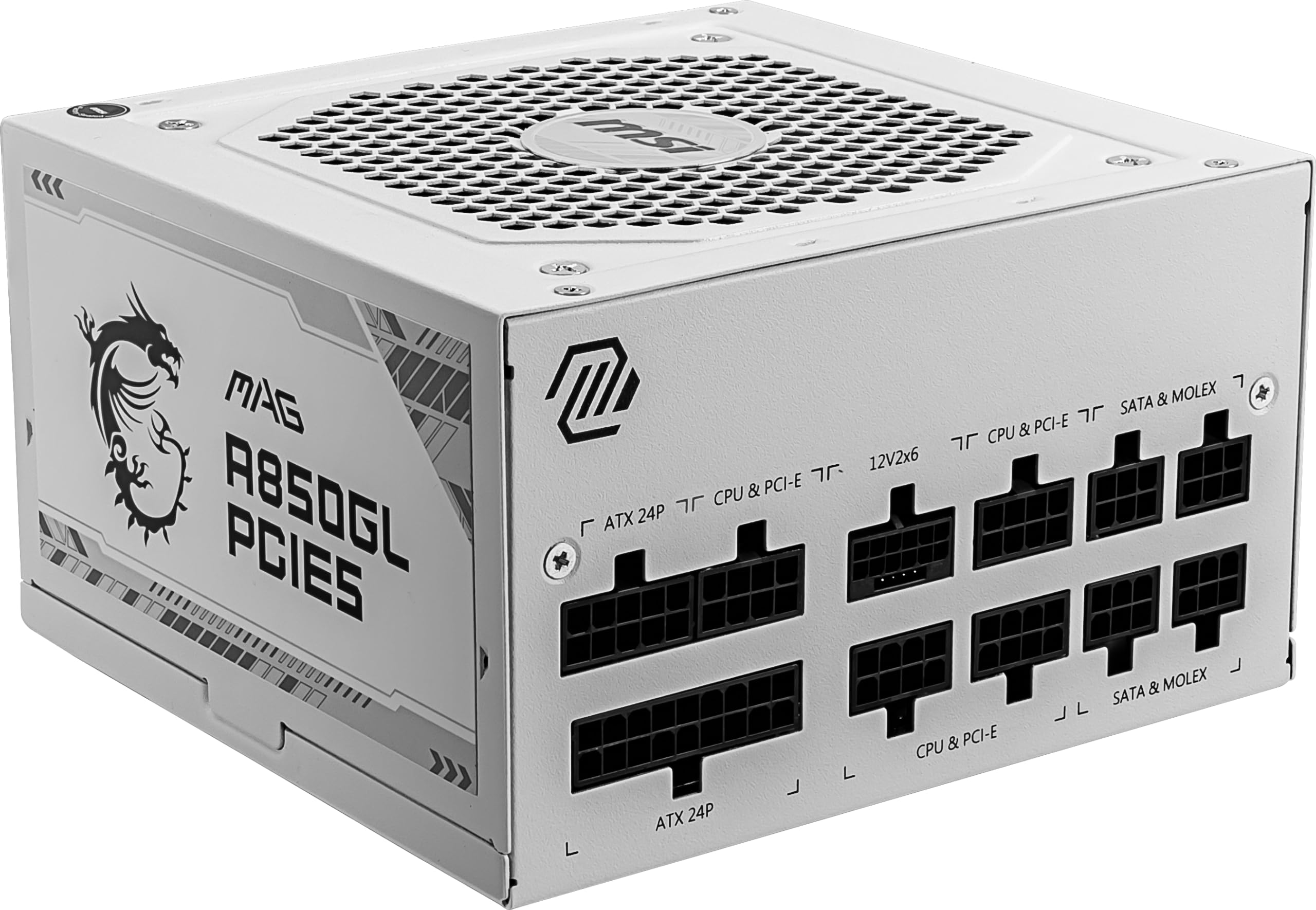Amazon | MSI MAG A850GL PCIE5 WHITE PC電源ユニット 850W ATX3.1