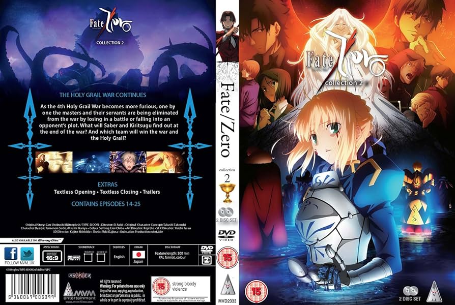 Amazon.co.jp: Fate/Zero 第2期 コンプリート DVD-BOX (全12話, 300分