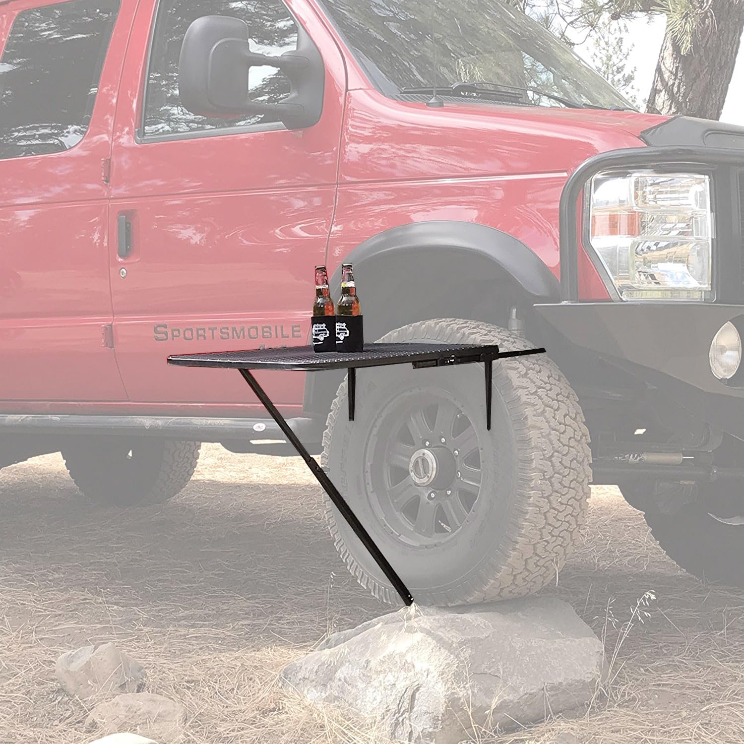 Amazon | 車用 タイヤテーブル メッシュ テーブル 車両整備 折りたたみ