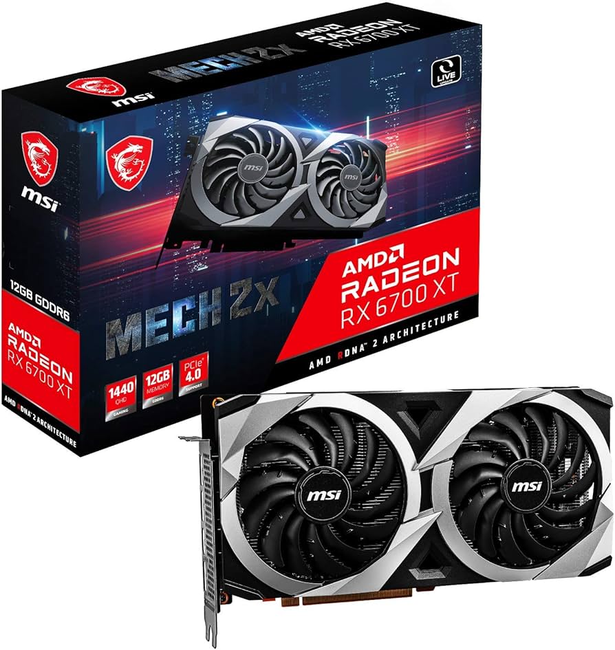 Amazon.com: MSI Gaming Radeon RX 6700 XT 192-bit 12GB GDDR6 DP
