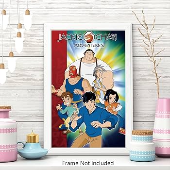 Jackie Chan Adventures Canvas Poster - 28 x 43 cm - Unframed