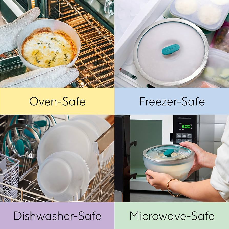 Amazon｜Anyday 電子レンジ調理器具&ガラス食品保存セット ガラス蓋