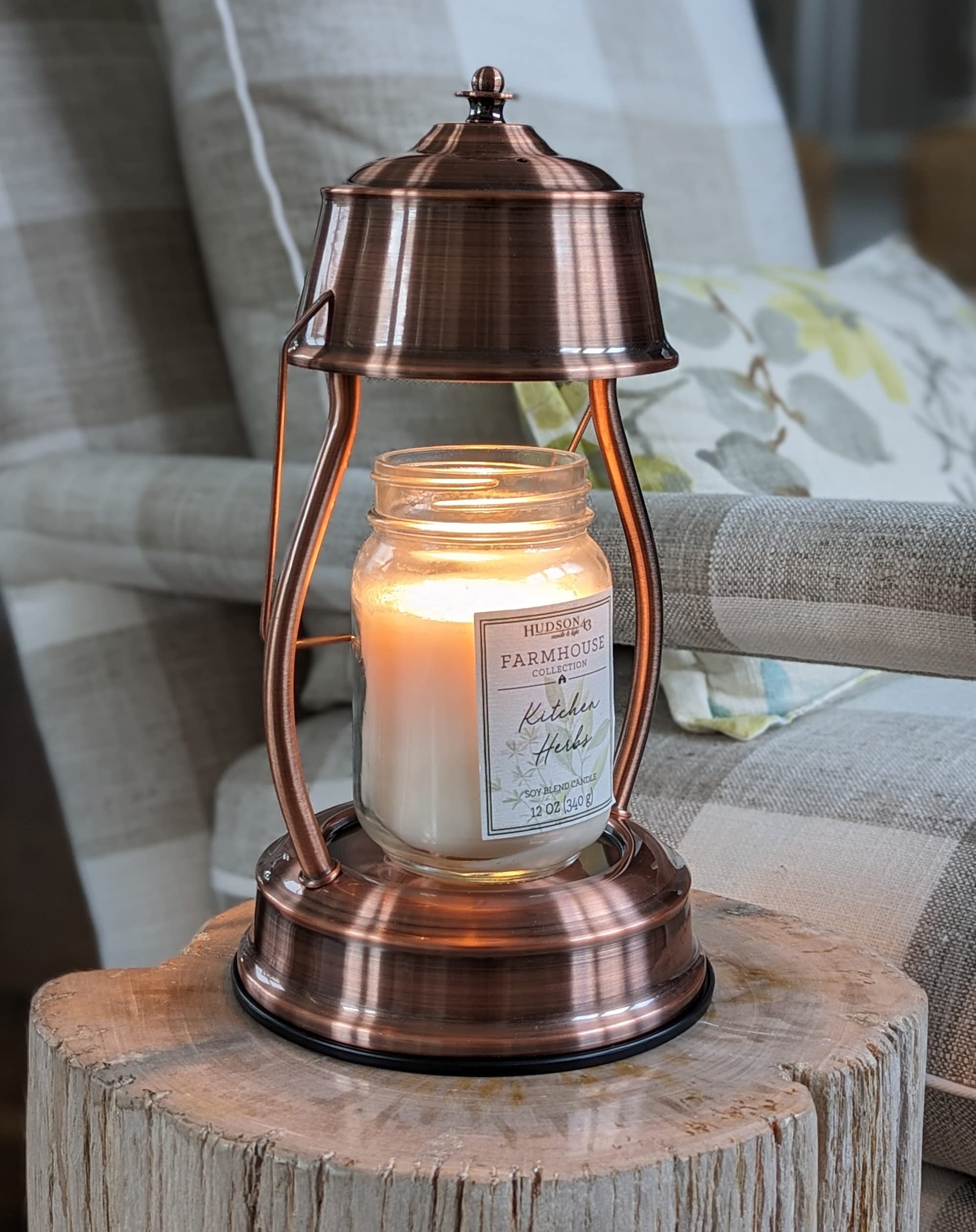 Amazon.com: Our Copper Candle Warmer Lamp for Top-Down Scented Jar