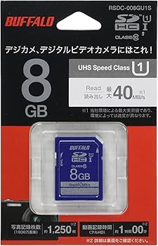 Amazon | BUFFALO UHS-I Class1 SDカード 8GB RSDC-008GU1S