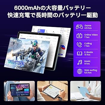 Amazon.co.jp: 【Android 15 タブレット 10インチ Wi-fiモデル】 12GB+