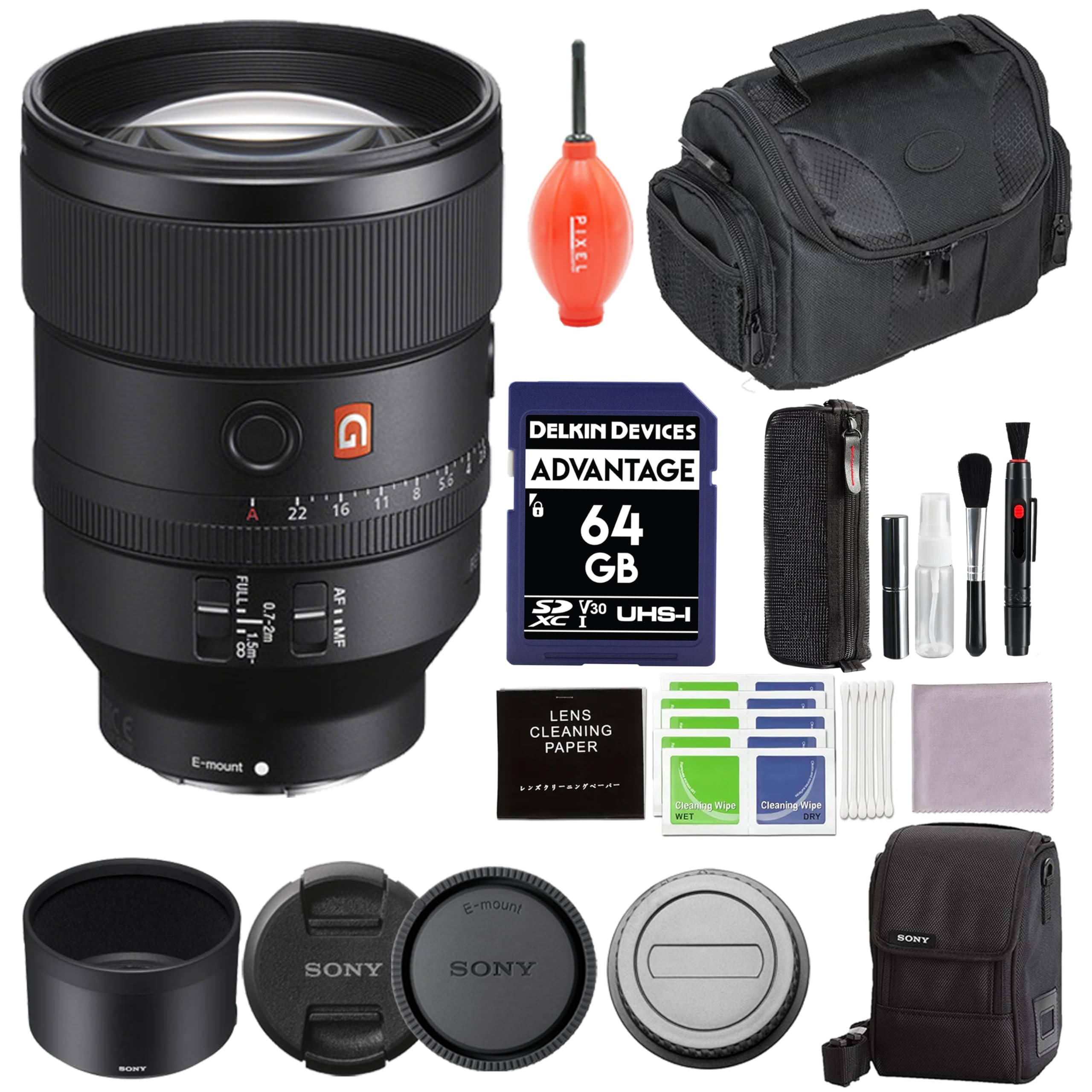 Amazon.com : Sony FE 135mm F1.8 GM (SEL135F18GM) Lens Bundle with