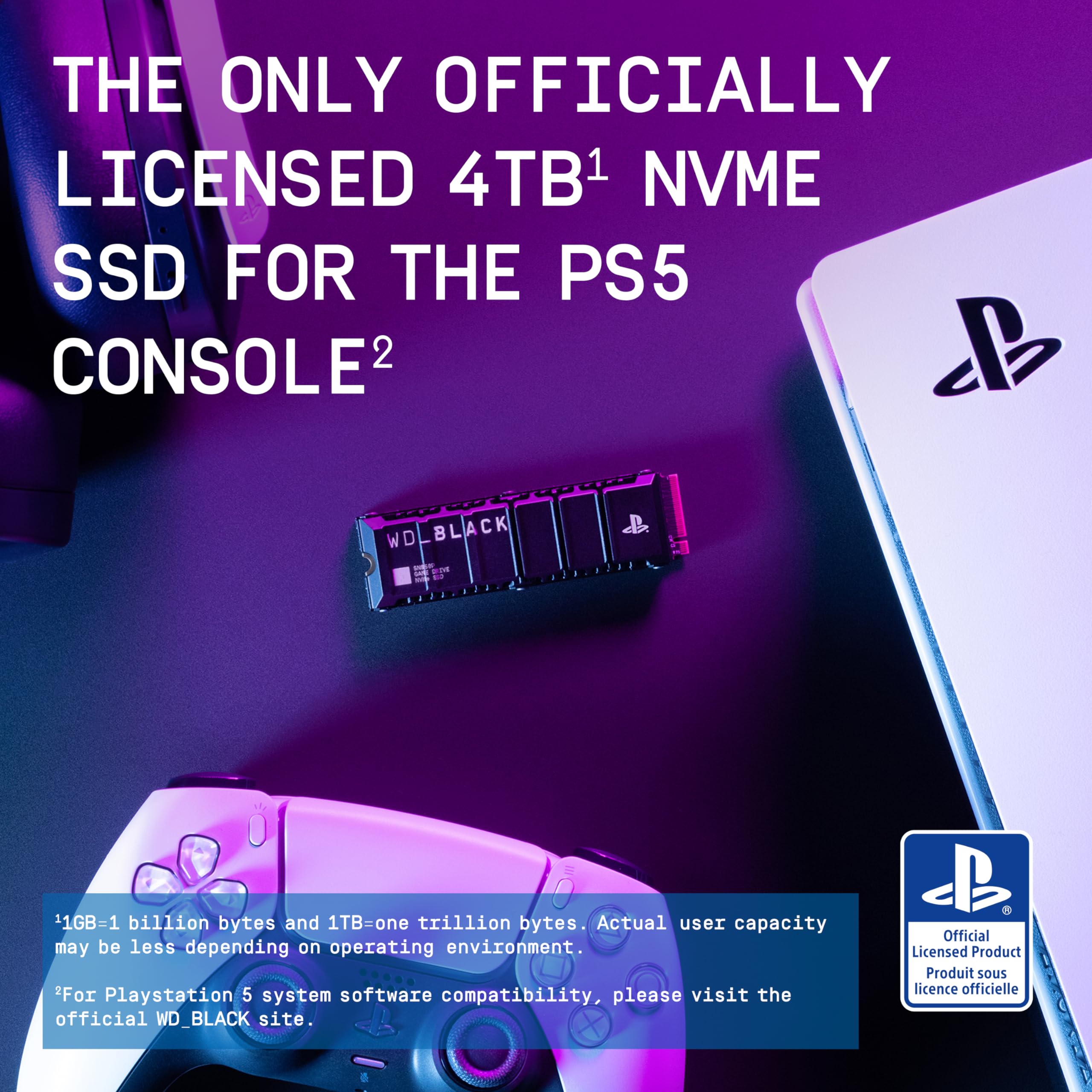 Amazon.com: WD_BLACK 4TB SN850P NVMe M.2 SSD Officially Licensed