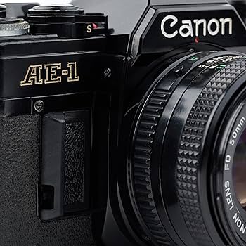 Amazon.com : Canon AE-1 35mm SLR Film Manual Focus Camera (Black