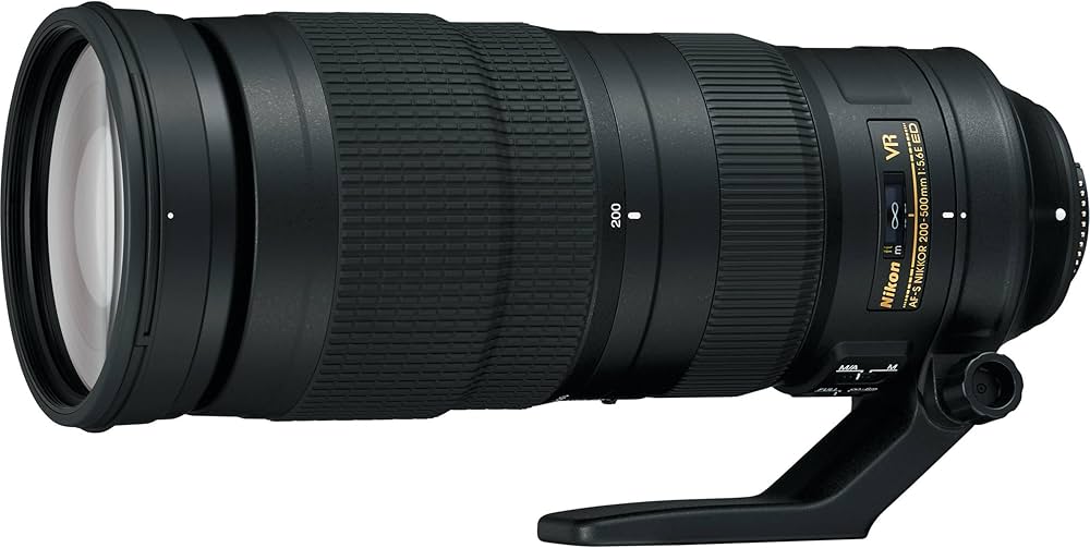Nikon AF-S Nikkor 200-500MM F/5.6E ED VR Lens (Black) : NIKON