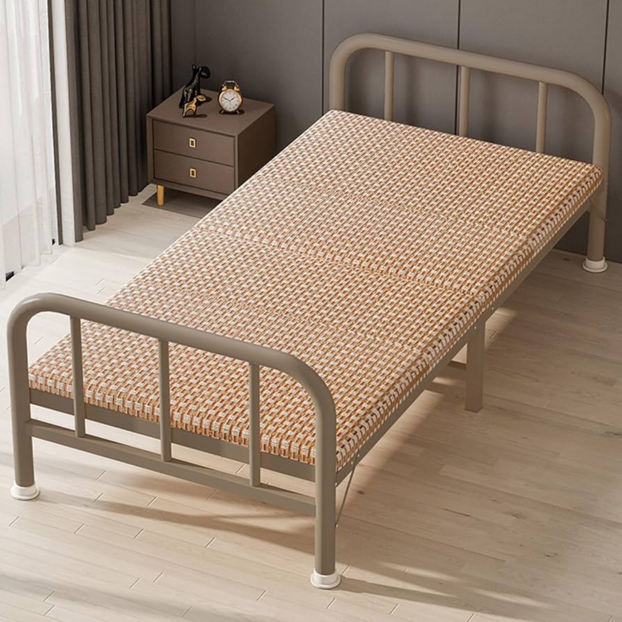 Amazon｜簡易折りたたみベッド マットレスなし 厚みのある鉄骨フレーム