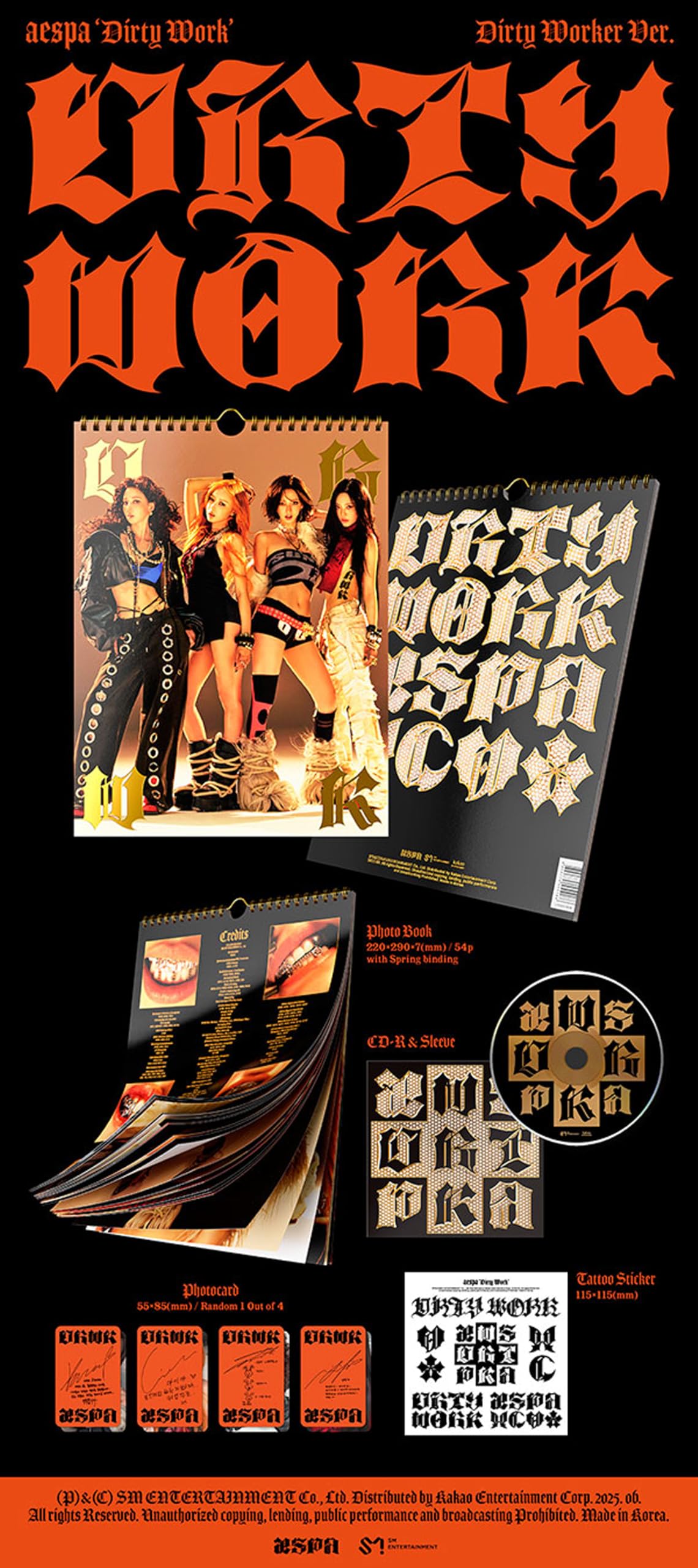 Amazon.com: aespa Dirty Work Single Album (Photobook - Dirty
