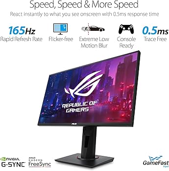 Amazon.co.jp: Asus VG258QR 24.5” Gaming Monitor 165Hz Full HD