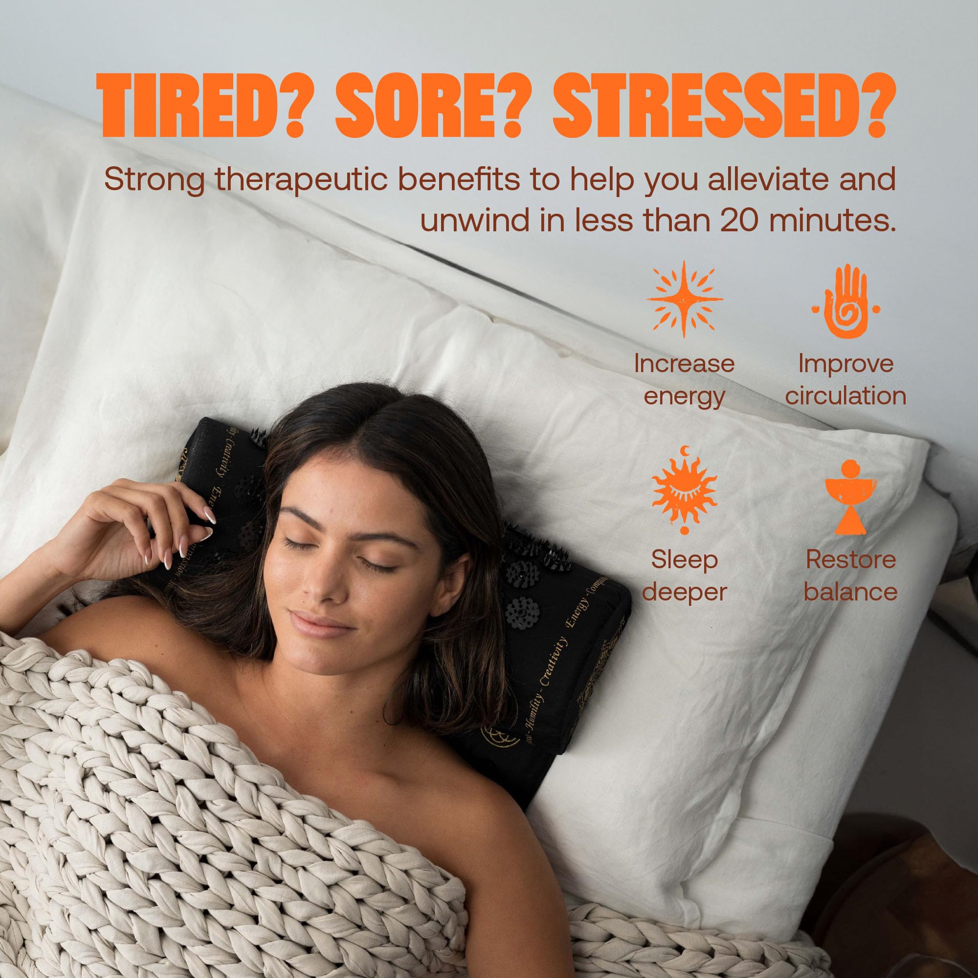 Amazon.co.jp: 【正規品】シャクティ 指圧枕 （レバル② オレンジ