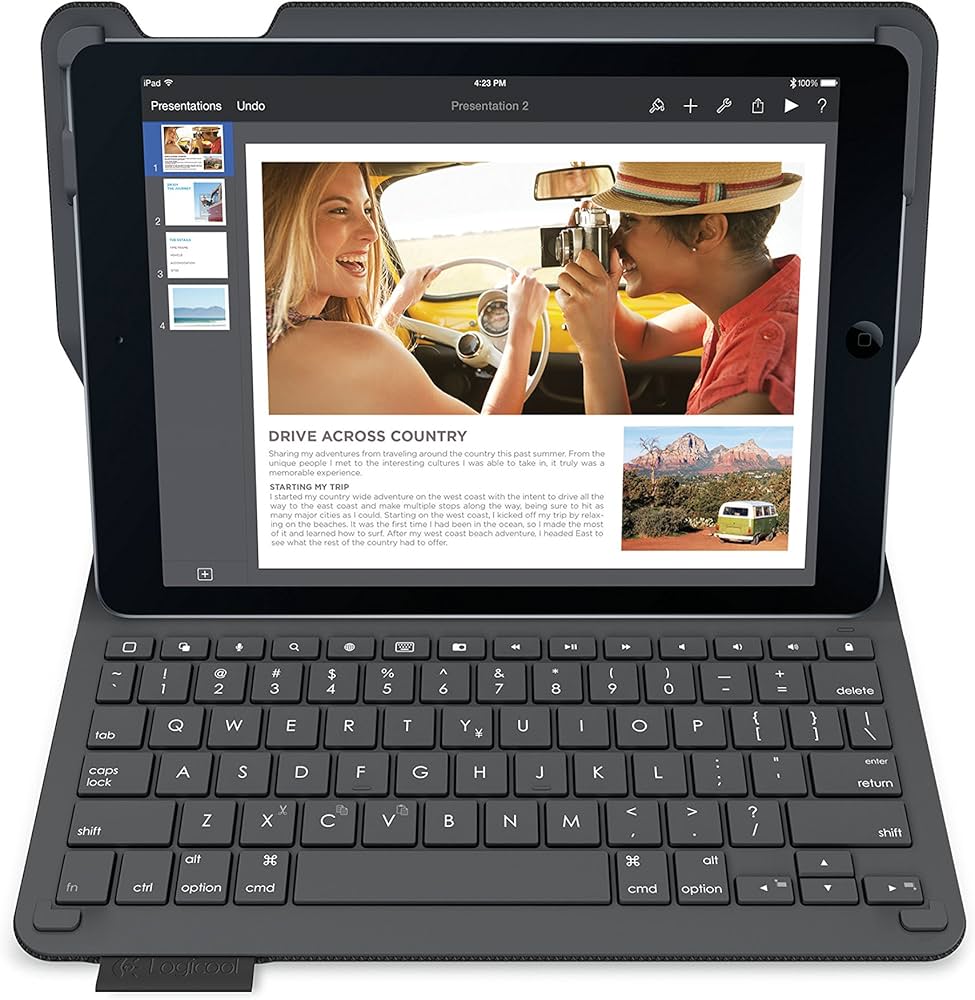 Amazon | LOGICOOL キーボード⼀体型保護ケース for iPad Air 2