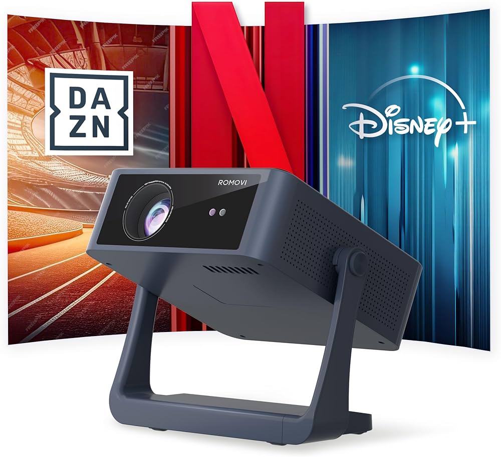 Amazon.co.jp: プロジェクター、正規Netflix対応、 ROMOVI L3 家庭用