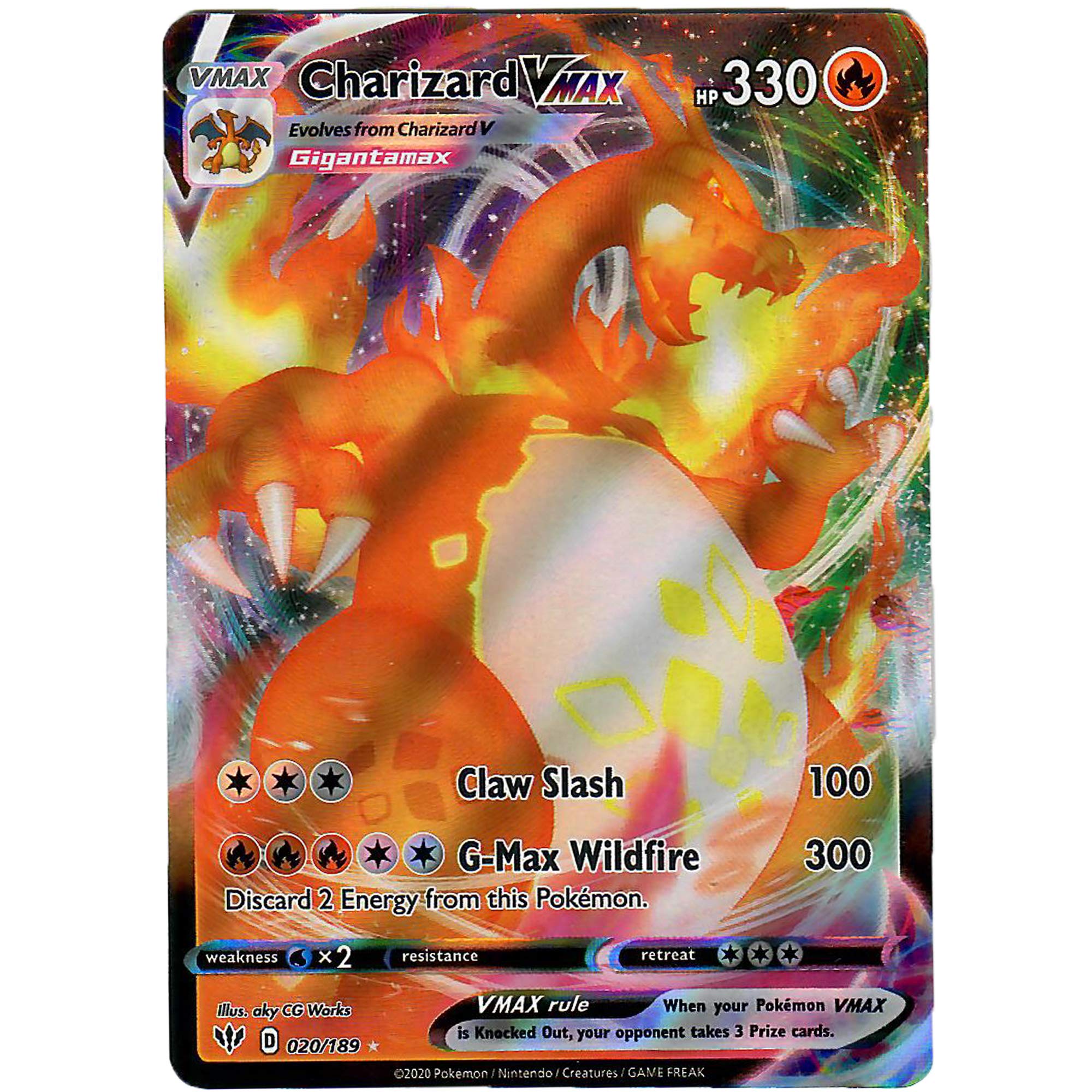 Amazon.com: Charizard VMAX - 20/189 - Ultra Rare Sword & Shield
