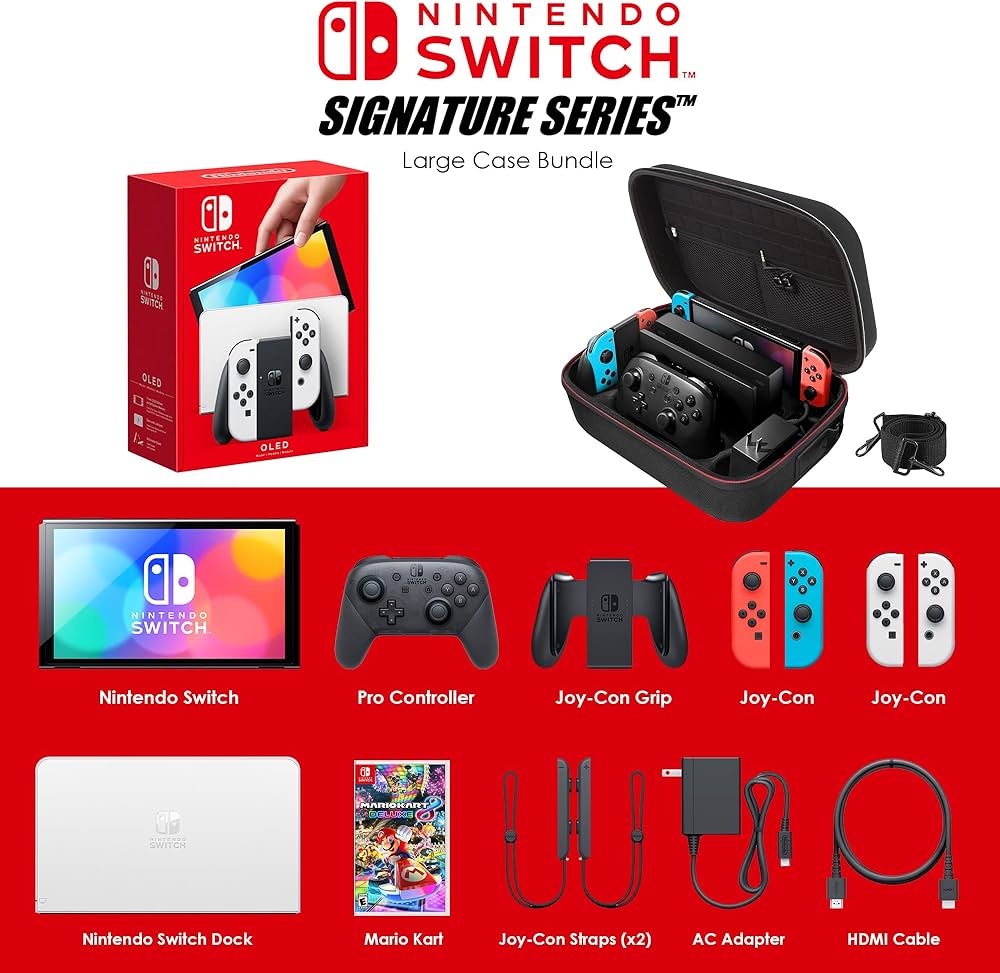 Amazon.com: Nintendo Switch OLED Model (White) Mario Kart 8 Deluxe