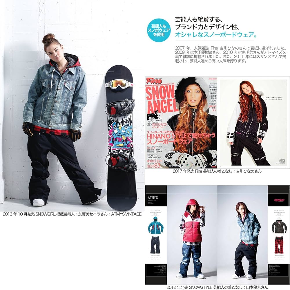 アトマイズ スノーボードウェア 赤と青のチェック柄 スノーボード