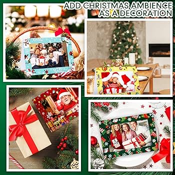 Amazon | Remerry クリスマスフォトフレームカード 72枚パック 4 x 6