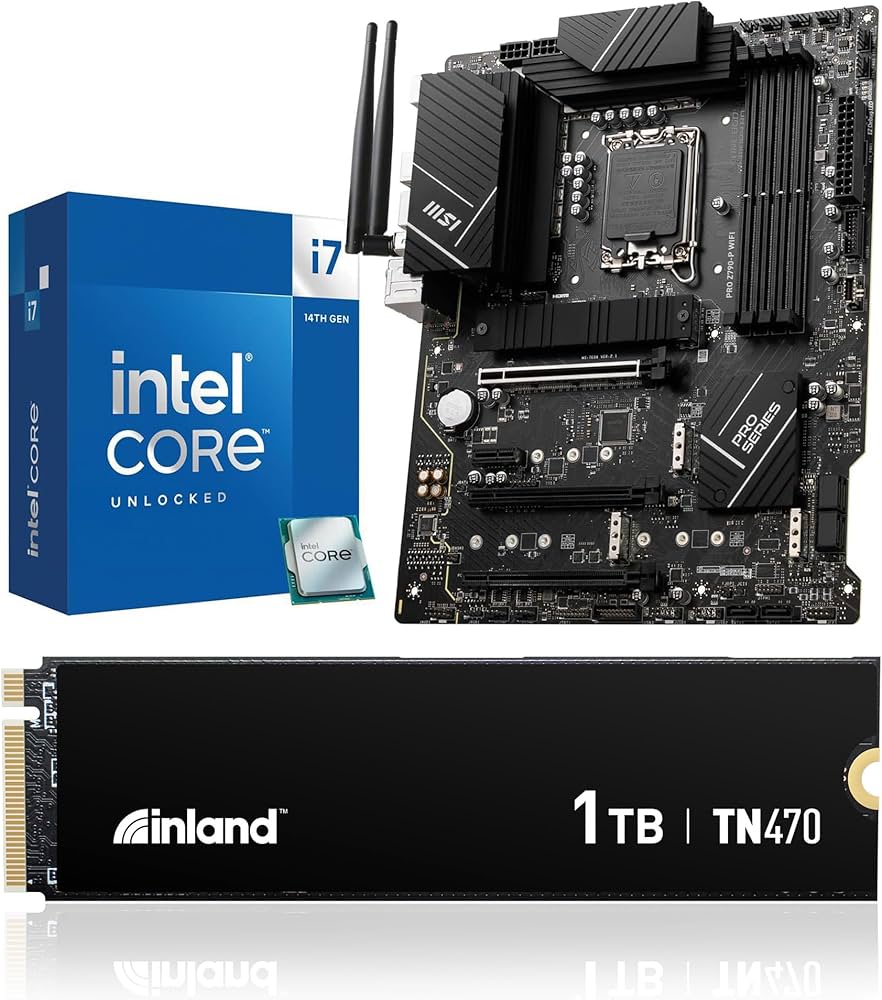 Amazon.com: INLAND 3-in-1 Combo: Intel core i7-14700K+MSI Pro Z790
