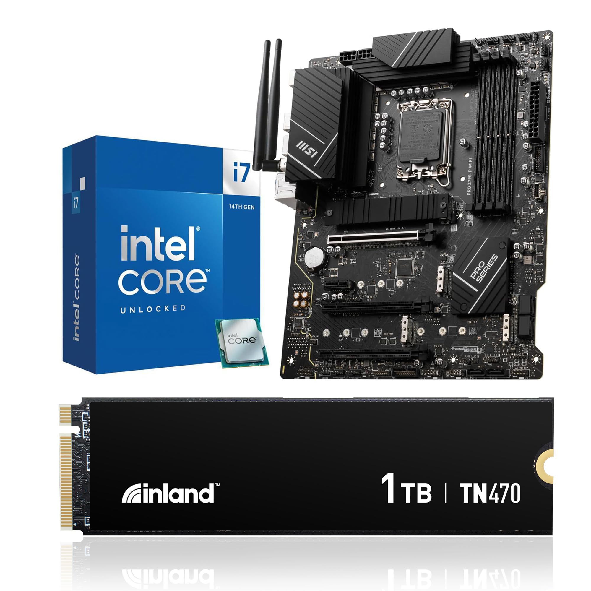 Amazon.com: INLAND 3-in-1 Combo: Intel core i7-14700K+MSI Pro Z790