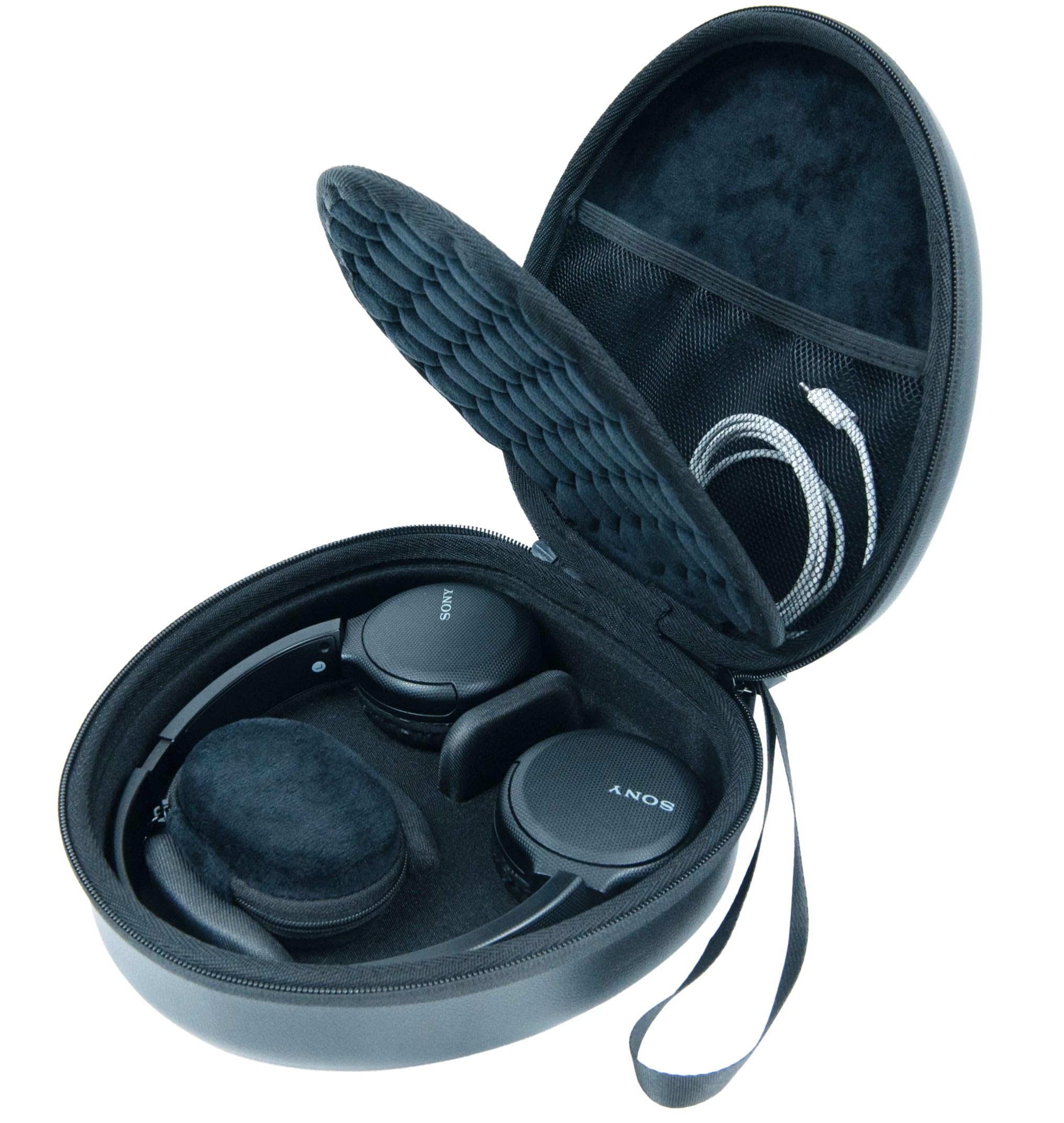 Amazon | EVOLZA ヘッドホンケース 防護シールド付きポーチ ヘッドホン