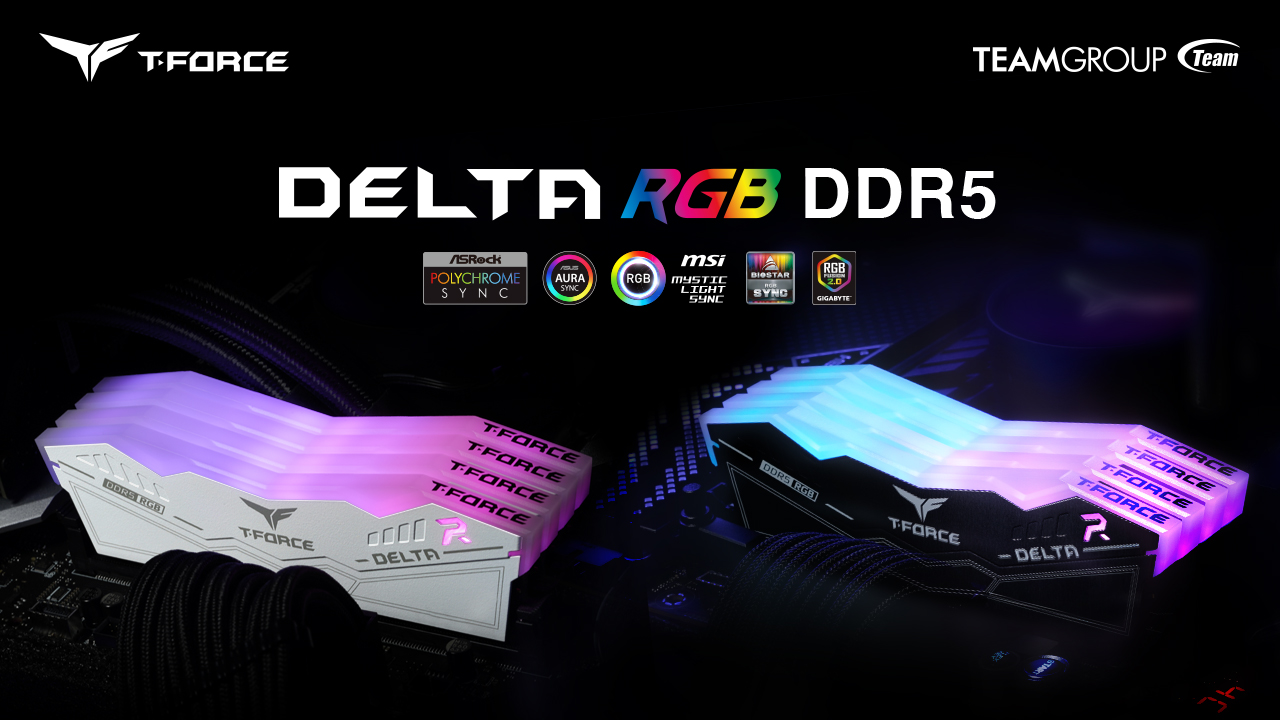 TEAMGROUP T-Force Delta RGB DDR5 Ram 64GB (2x32GB) 6000MHz CL38