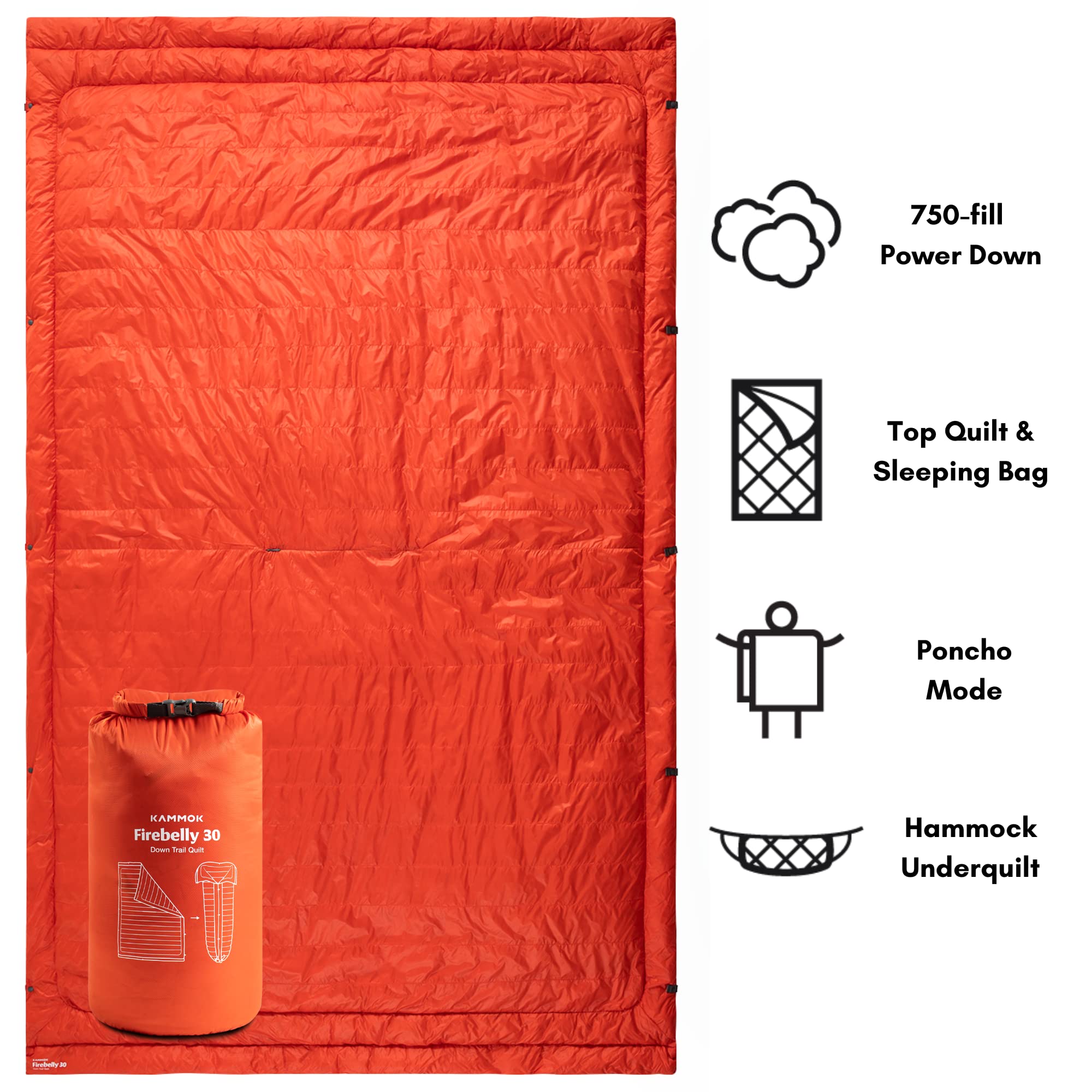 KAMMOK Firebelly 30 カモック ダウントレイルキルト シュラフ Amazon