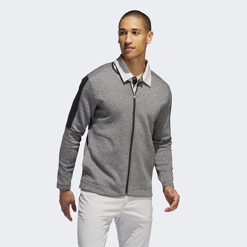 Amazon.co.jp: adidas Golf Men's Adicross Heather Fleece Cardigan
