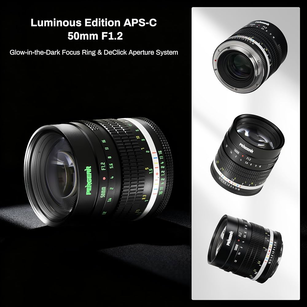 Amazon.co.jp: Pergear 50mm F1.2 APS-C Zマウント 単焦点レンズ