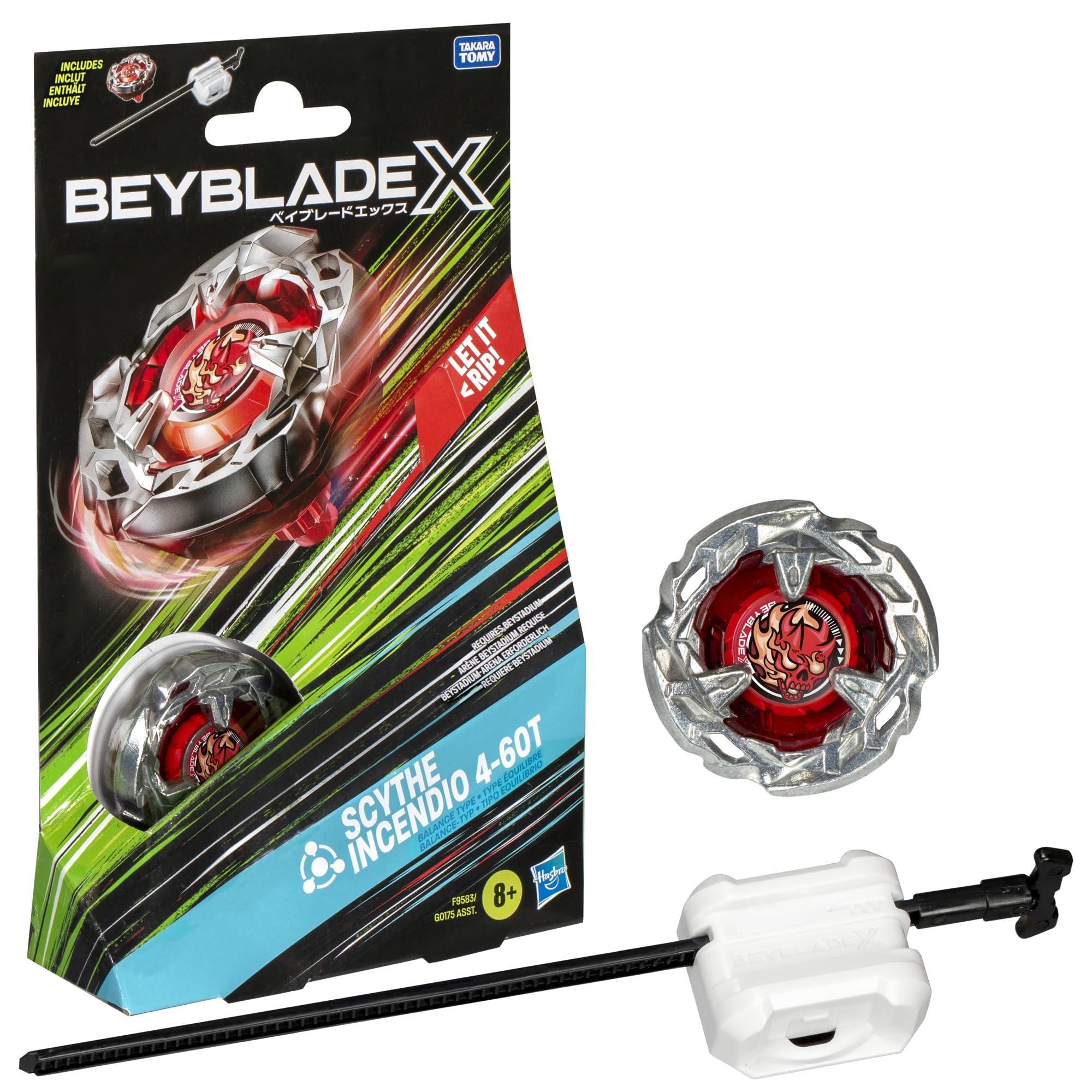 Amazon.co.jp: Beyblade X Scythe Incendio 4-60T Starter Pack Top