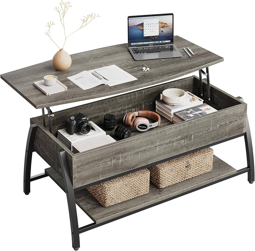 Amazon.co.jp: Bestier ローテーブル 昇降式 センターテーブル 幅106