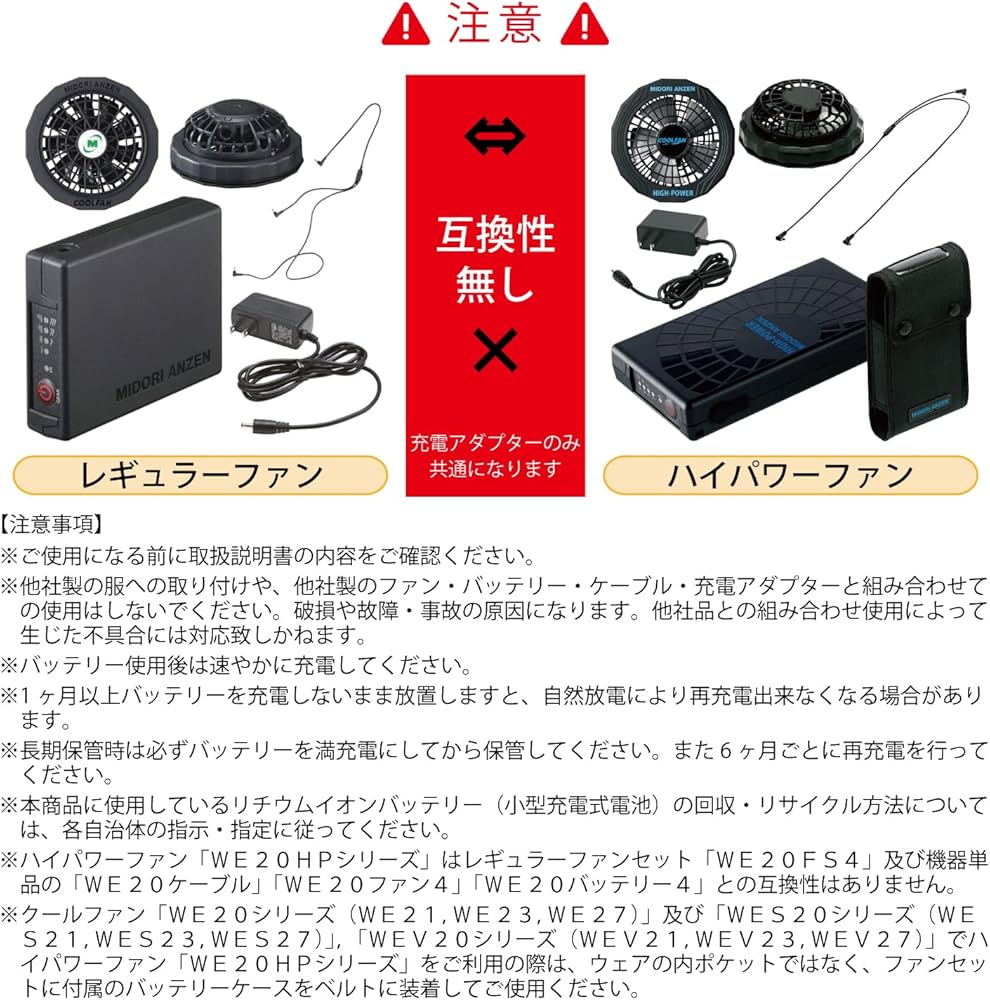 Amazon.co.jp: [ミドリ安全] クールファン用 ハイパワーファン セット