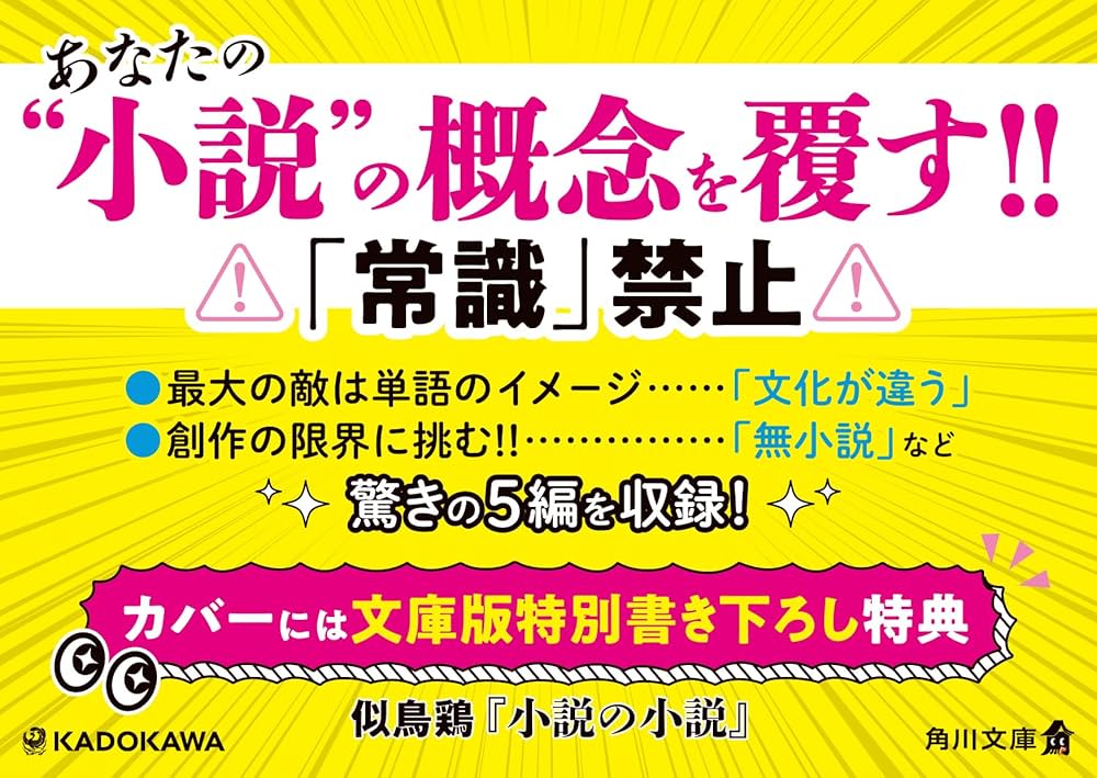 Amazon.co.jp: 小説の小説 (角川文庫) : 似鳥 鶏: 本