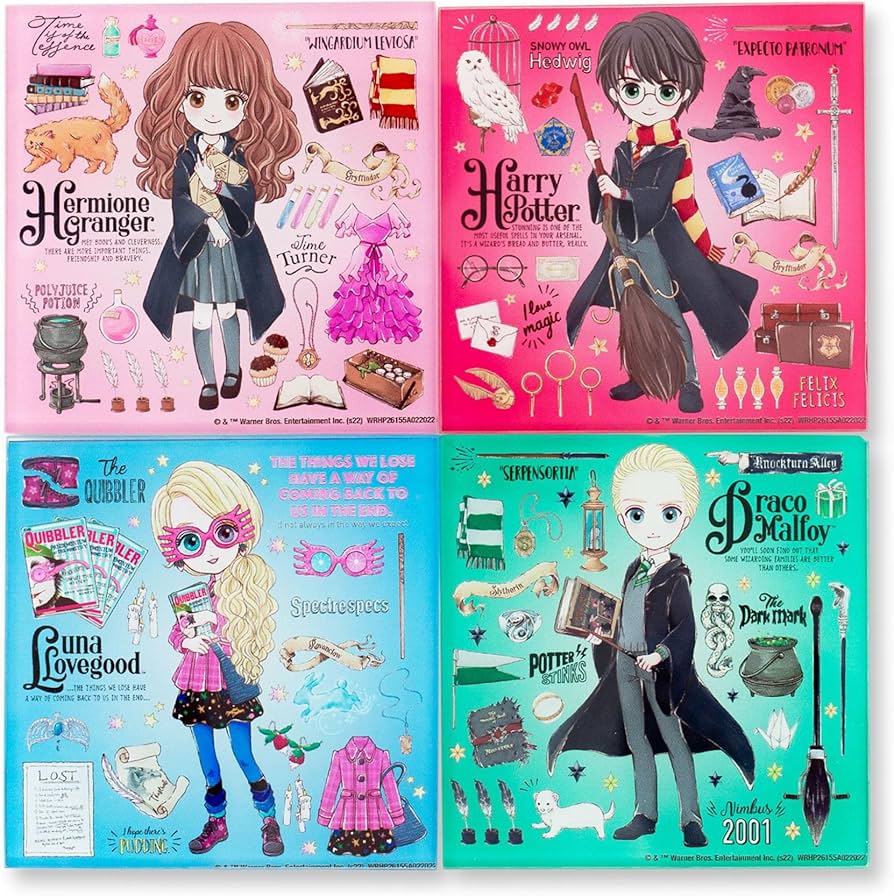 Amazon｜ハリーポッター 魔法のようなキャラクター ガラスコースター