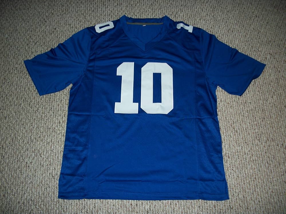 Amazon.com: Eli Manning Jersey #10 New York Custom Stitched Blue