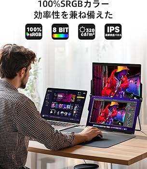 Amazon.co.jp: Ingnok デュアル モバイルモニター 15.6インチ モバイル
