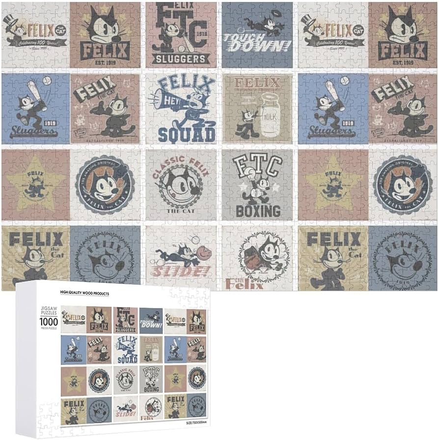 Amazon | フィリックス・ザ・キャット ジグソーパズル 1000ピース 子供