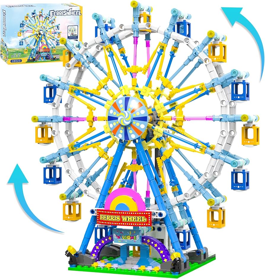 Amazon.co.jp: 電動観覧車組み立てセット フェアリーライト付き 813