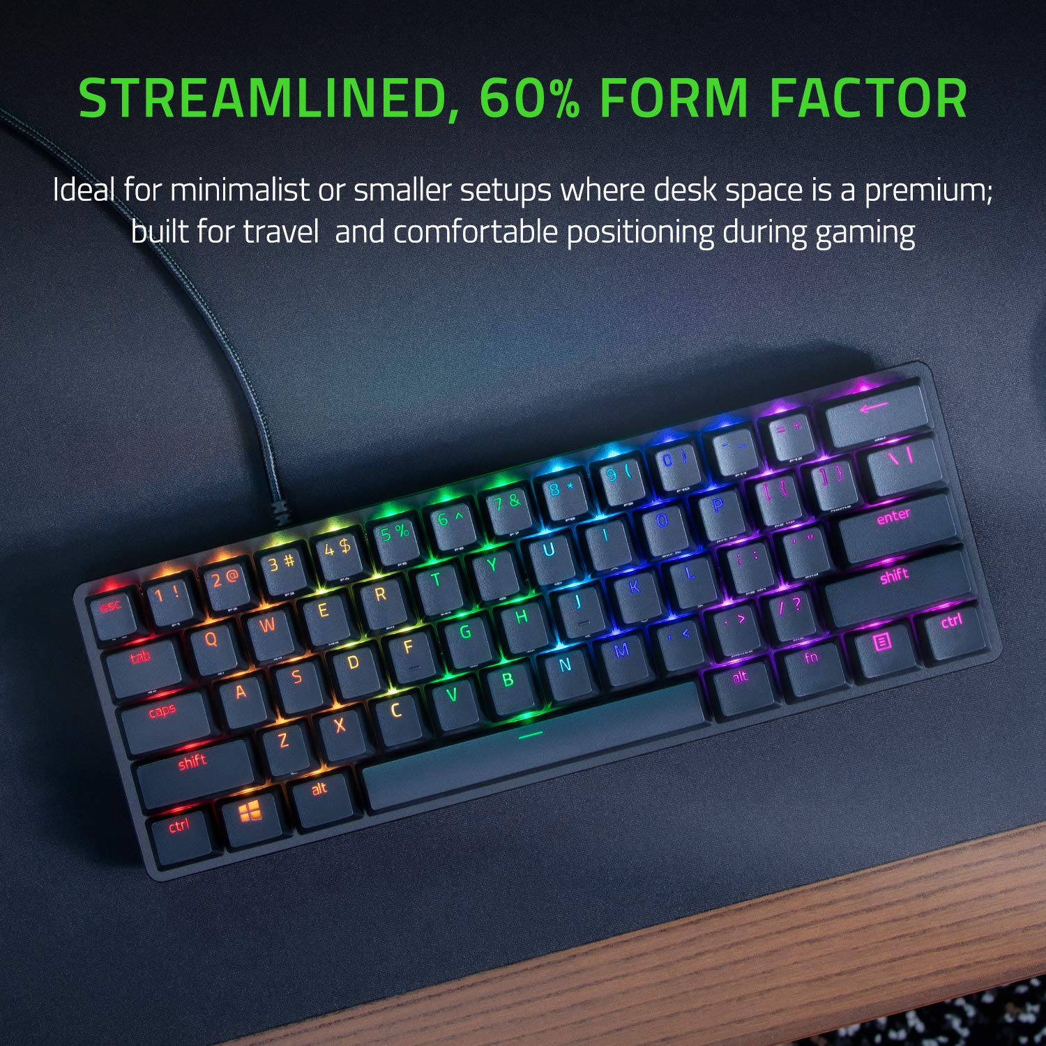 Amazon.com: Razer Huntsman Mini 60% Gaming Keyboard: Clicky