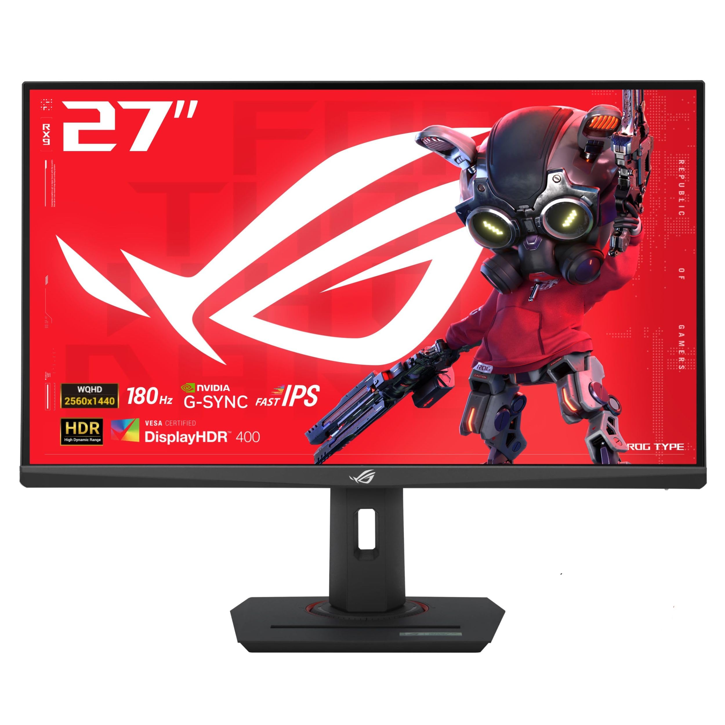ASUS ROG Strix 27” QHD HDR400 USB-C Gaming Monitor(XG27ACS