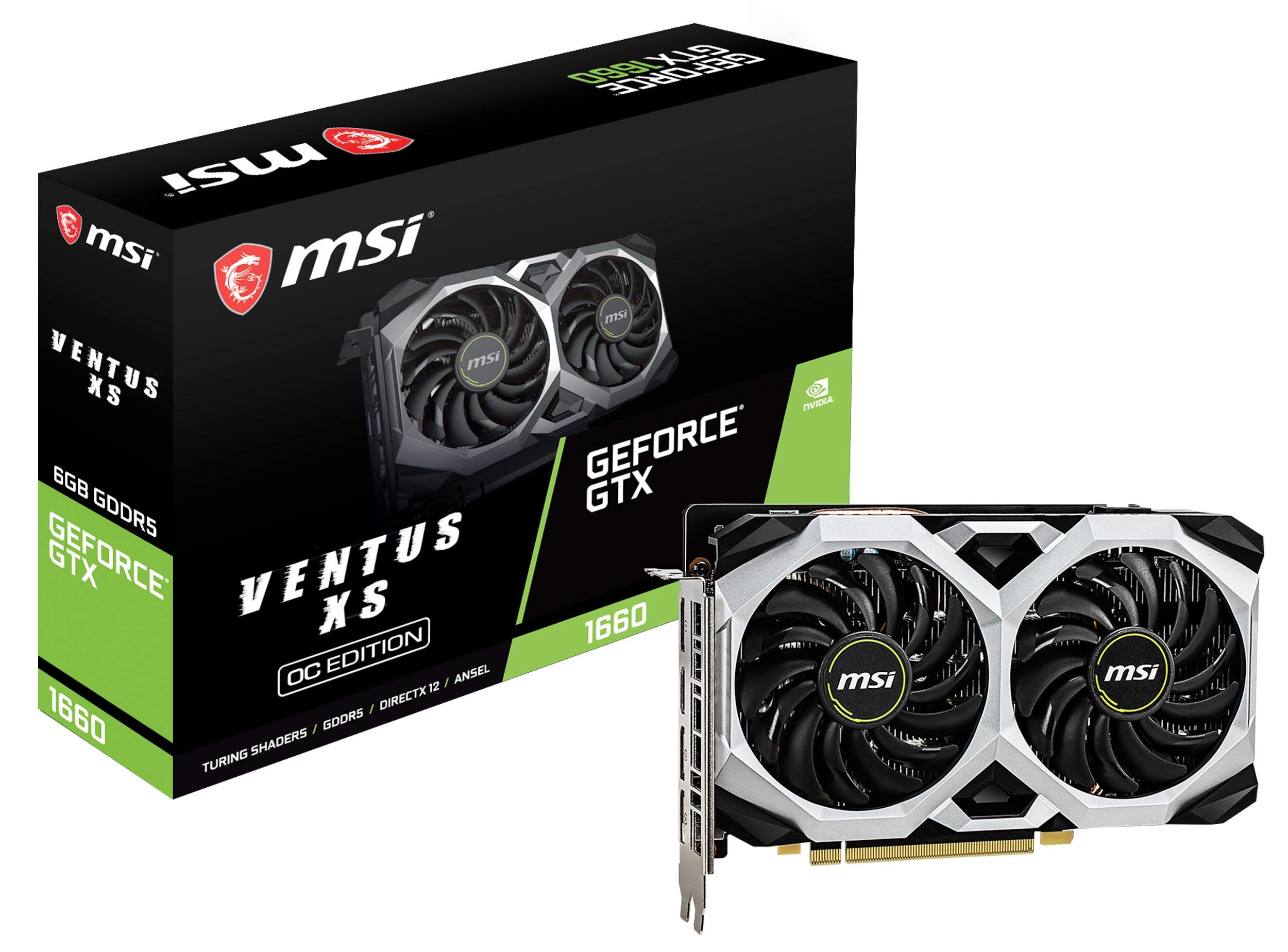 Amazon | MSI GeForce GTX 1660 VENTUS XS 6G OC グラフィックスボード